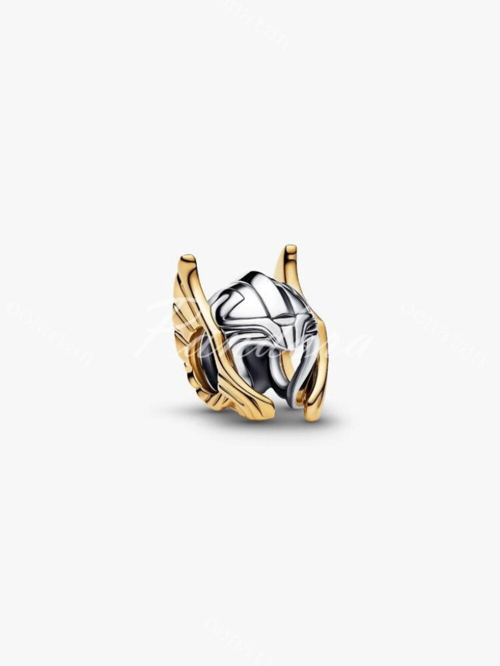 Pandora Two-Tone Gold and Silver Warrior Helmet Charm